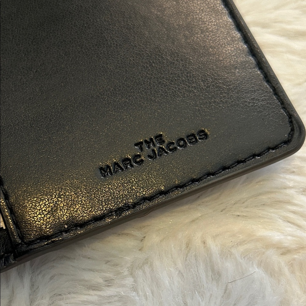 NWT $110 Marc Jacobs Slim Pebble Leather Card - Cement - Picture 7 of 9